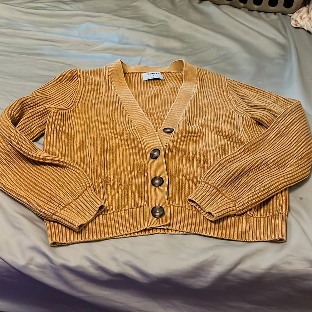 Orange cardigan